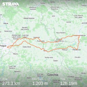 Cyklo výlet – 273 kilometrů kolem Labe (Praha – Kolín – Pardubice – Hradec králové – Poděbrady – Nymburk – Praha)